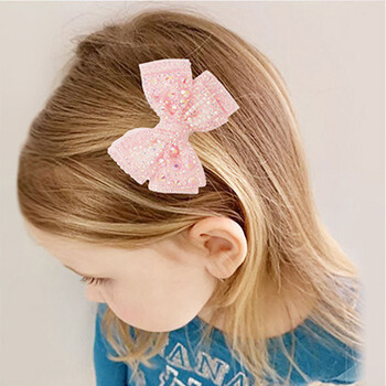 Μόδας φιόγκοι από στρας 4 ιντσών με κλιπ Sweet girls Jelly Crystal Bowknote Hair Grips Hairgrips DIY Hair Accessories Hair Στολίδι