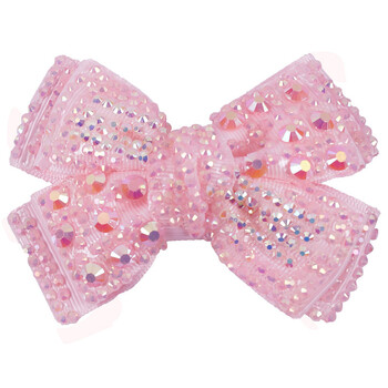 Μόδας φιόγκοι από στρας 4 ιντσών με κλιπ Sweet girls Jelly Crystal Bowknote Hair Grips Hairgrips DIY Hair Accessories Hair Στολίδι