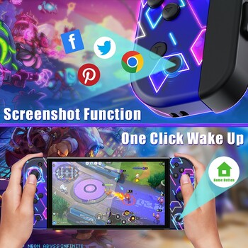 Για Joycons Για Nintendo Switch/Oled/Lite Ελεγκτής παιχνιδιών Trubo Control Vibration Joystick Mobile Console Gaming