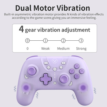 Aolion Pro Wireless Mobile Controller Bluetooth Gamepad με γυροσκόπιο 6 αξόνων για Nintendo Switch Android iPhone PC Joystick