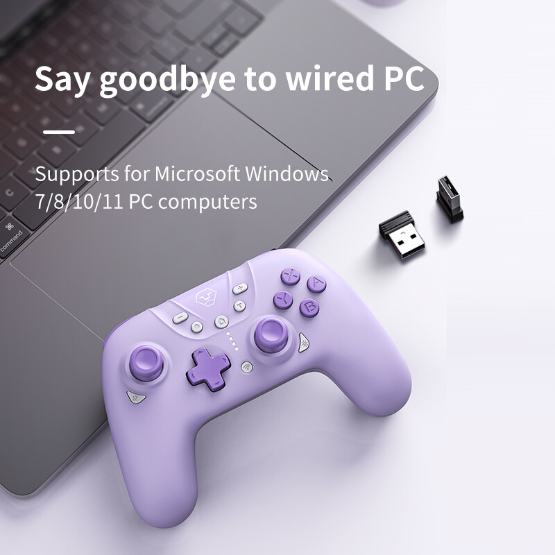 „Aolion Pro“ belaidis mobilusis valdiklis „Bluetooth“ žaidimų pultelis su 6 ašių giroskopu, skirtas „Nintendo Switch Android iPhone PC vairasvirtei“