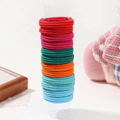 12 DB Női Lányok Egyszerű alap rugalmas hajpántok nyakkendők Scrunchie lófarok tartó gumiszalagok divatos fejpántok hajkiegészítők