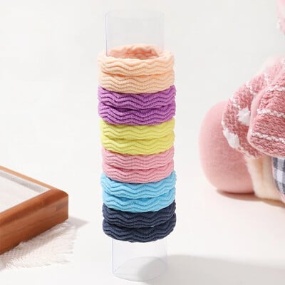 12 DB Női Lányok Egyszerű alap rugalmas hajpántok nyakkendők Scrunchie lófarok tartó gumiszalagok divatos fejpántok hajkiegészítők