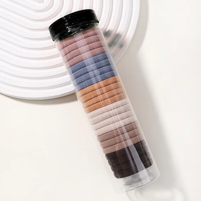 12 DB Női Lányok Egyszerű alap rugalmas hajpántok nyakkendők Scrunchie lófarok tartó gumiszalagok divatos fejpántok hajkiegészítők