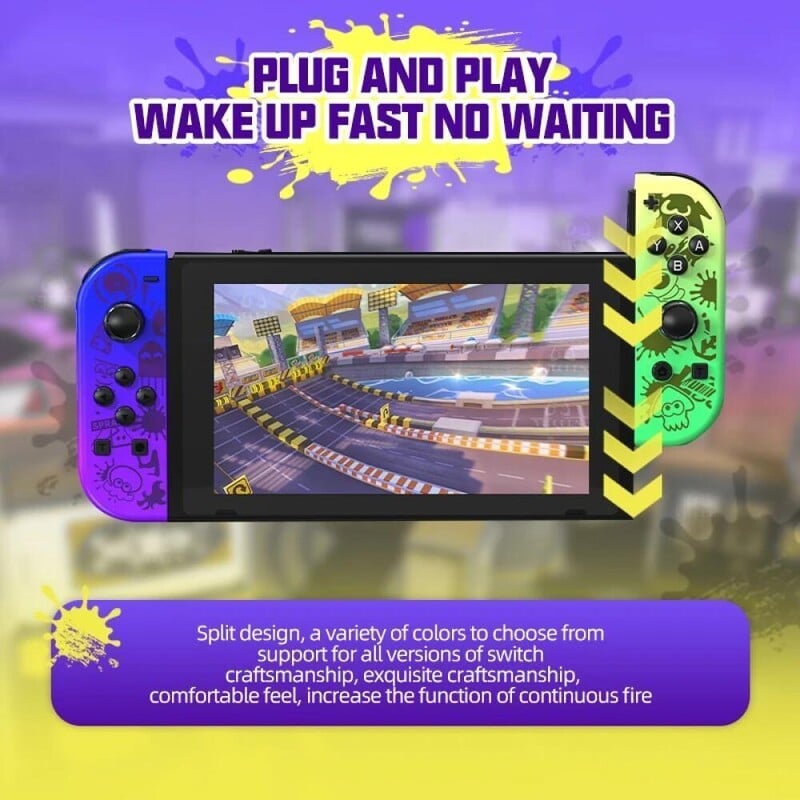 Ελεγκτής RGB Joy Pad για ασύρματη κονσόλα παιχνιδιών Nintendo Switch Joystick Gamepad (L/R) με χειριστήριο παιχνιδιών 6 αξόνων Vibration