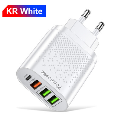 PD USB 20W gyorstöltő gyorstöltő 3.0 adapter laptophoz Macbook Air Pro iPad iPhone15 Pro Samsung Xiaomi táblagép EU/US csatlakozó