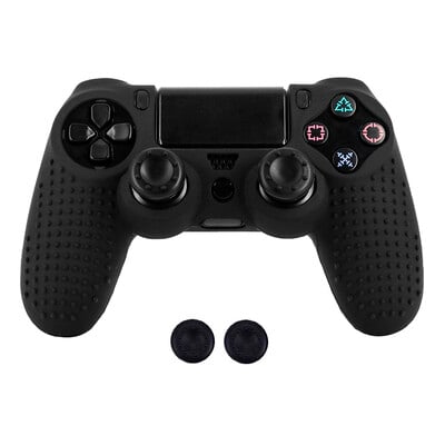 Szilikon Camo bőrvédő tok Sony PS4 DS4 Pro Slim Controller hüvelykujj fogantyúkhoz Joystick sapkák