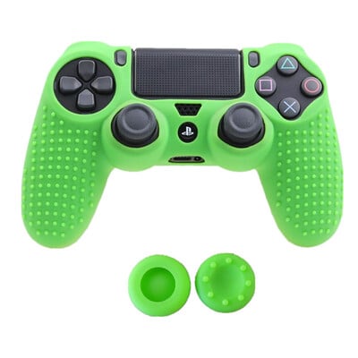 Szilikon Camo bőrvédő tok Sony PS4 DS4 Pro Slim Controller hüvelykujj fogantyúkhoz Joystick sapkák