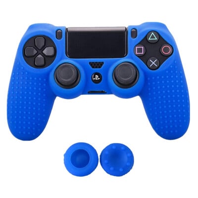 Szilikon Camo bőrvédő tok Sony PS4 DS4 Pro Slim Controller hüvelykujj fogantyúkhoz Joystick sapkák