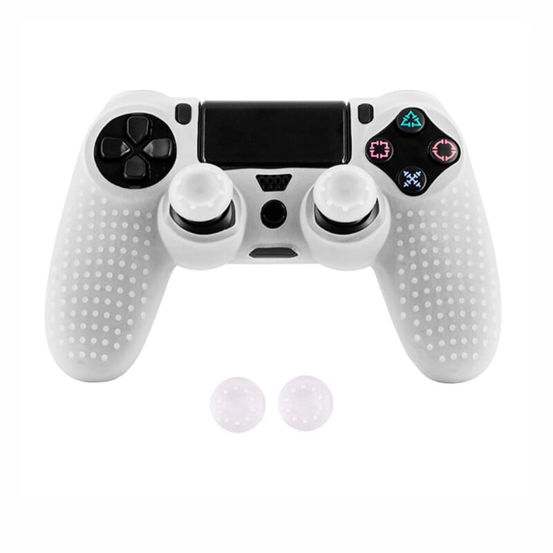 Szilikon Camo bőrvédő tok Sony PS4 DS4 Pro Slim Controller hüvelykujj fogantyúkhoz Joystick sapkák