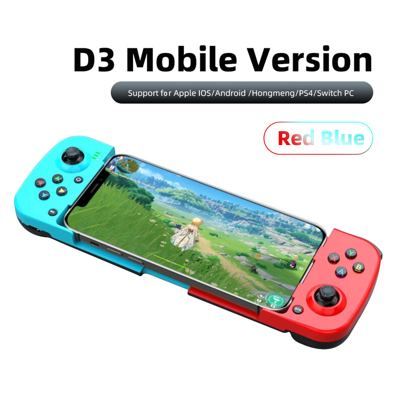 PS4 IOS Android /Switch PC 2022 vezeték nélküli játékvezérlőhöz, Bluetooth-kompatibilis Type-C játékvezérlőhöz, hordozható joystick játékvezérlőkhöz