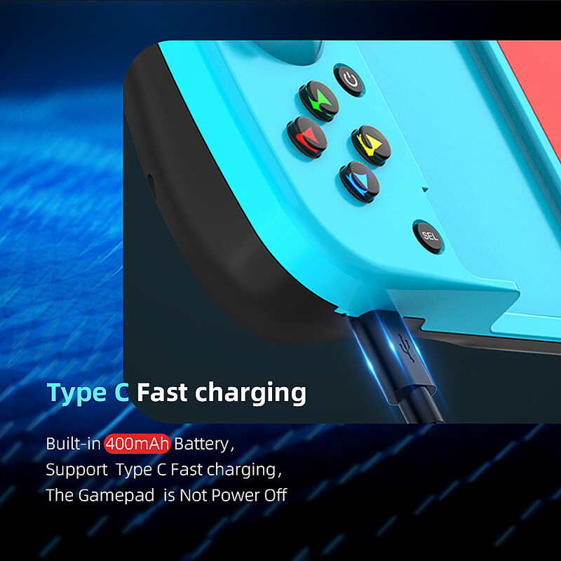 PS4 IOS Android /Switch PC 2022 vezeték nélküli játékvezérlőhöz, Bluetooth-kompatibilis Type-C játékvezérlőhöz, hordozható joystick játékvezérlőkhöz