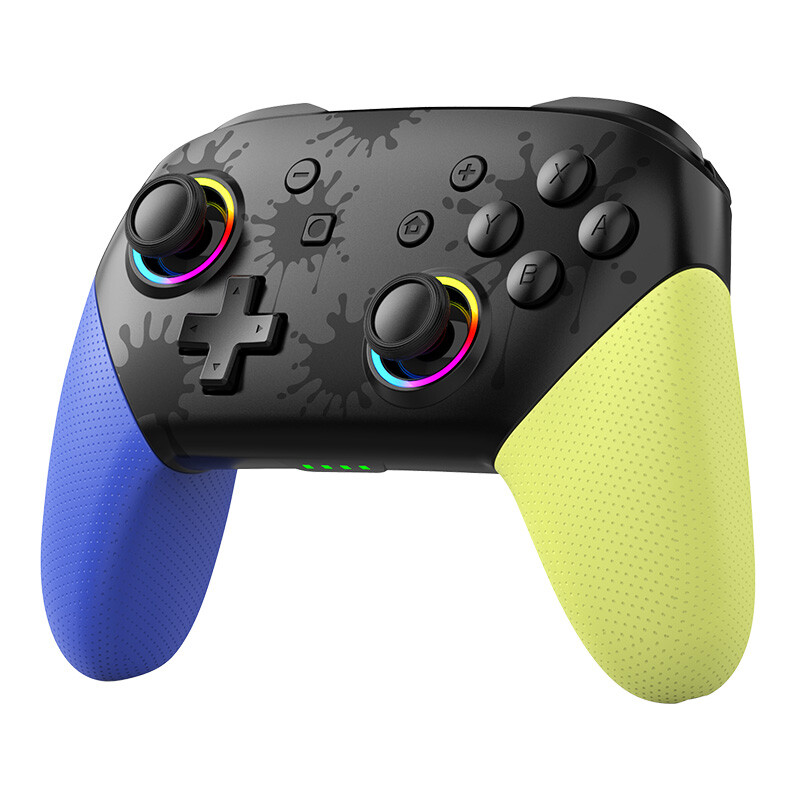 Bezdrôtový RGB ovládač pre Switch/OLED/Lite konzolu Pro Gamepad s 600 mAh nabíjateľnou batériou a programovateľnou funkciou Turbo