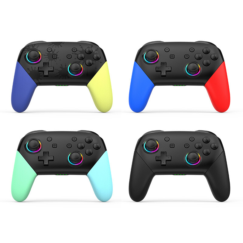 Bezdrôtový RGB ovládač pre Switch/OLED/Lite konzolu Pro Gamepad s 600 mAh nabíjateľnou batériou a programovateľnou funkciou Turbo