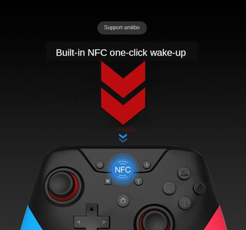 Безжичен контролер за Nintend Switch Pro Bluetooth с NFC функции 6-Axis Supports Amiibo Role Sensing NS Console handle