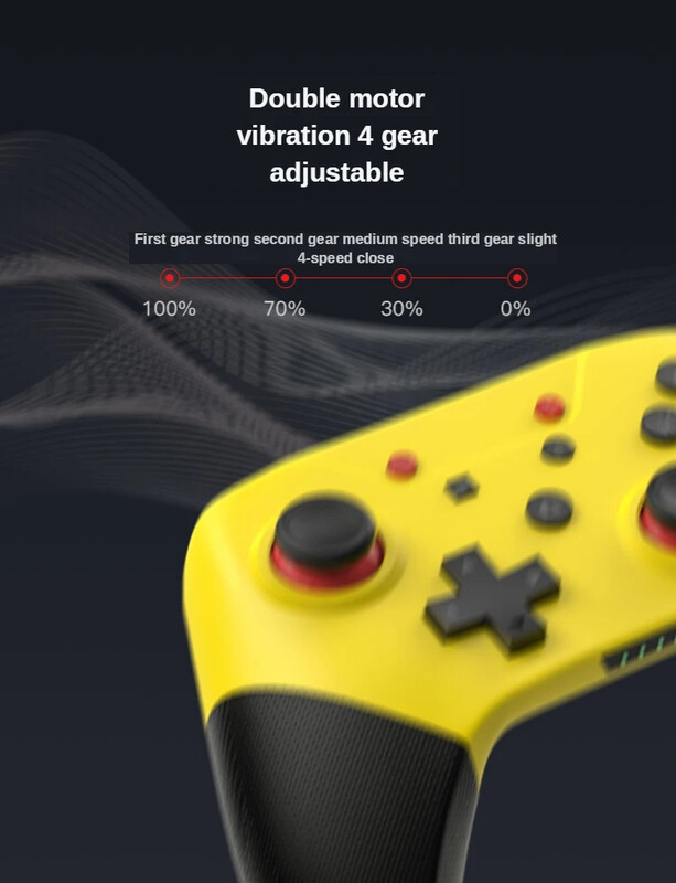 Controler fără fir pentru Nintend Switch Pro Bluetooth cu funcții NFC, 6 axe, suportă mânerul consolei NS cu detecție rol Amiibo