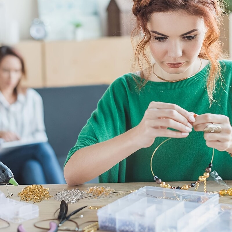 300 ks/sada zlatých zapínacích háčikov strieborných uzavretých slučiek na šperky, náramky, náhrdelníky, výroba DIY materiálov