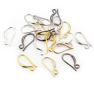 20 buc 17x9mm argintiu auriu culoare alamă cercei descoperiri cercei agrafe cârlige sârmă bricolaj bijuterii pentru realizarea de accesorii earwire consumabile
