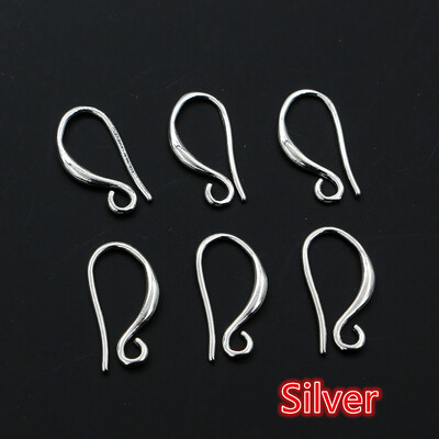 20 vnt 17x9mm sidabro aukso spalvos žalvario auskarai. Išvados Auskarai Užsegimai Kabliukai Viela „Pasidaryk pats“ papuošalų kūrimo priedai Ausinių reikmenys