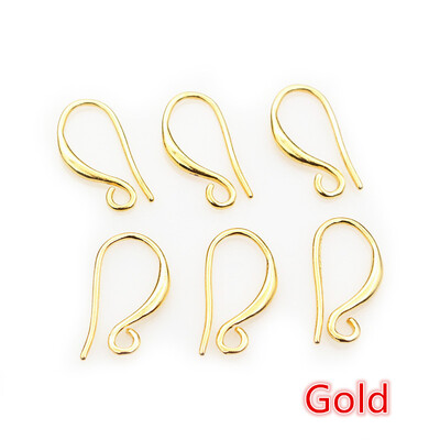 20 vnt 17x9mm sidabro aukso spalvos žalvario auskarai. Išvados Auskarai Užsegimai Kabliukai Viela „Pasidaryk pats“ papuošalų kūrimo priedai Ausinių reikmenys