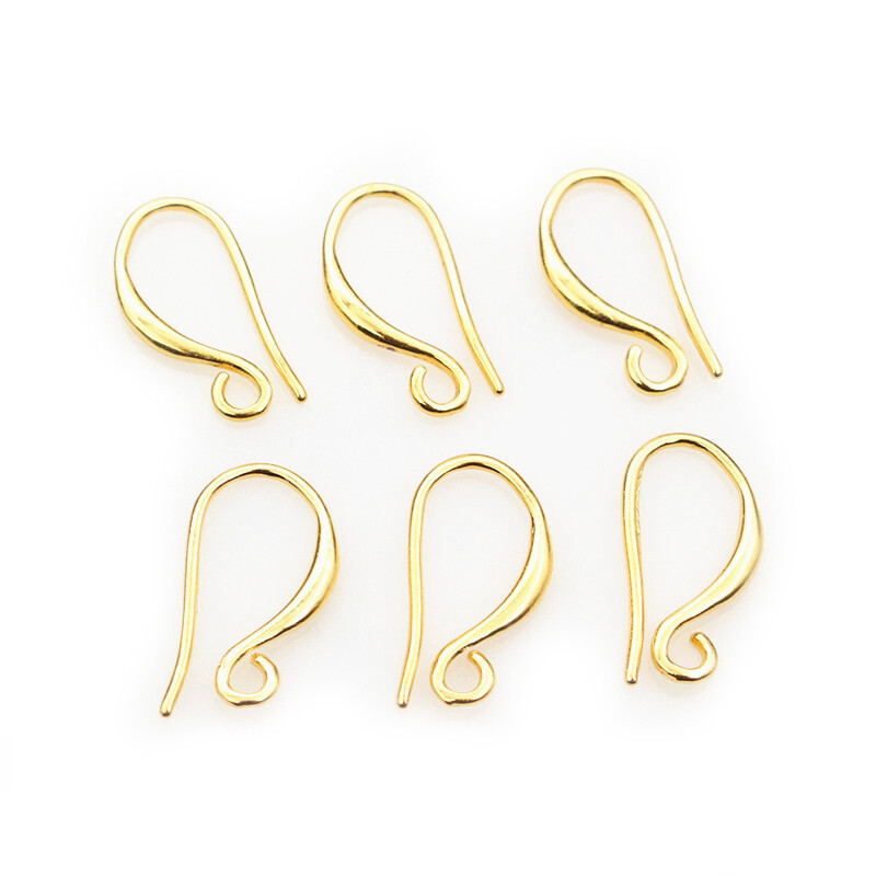 20 vnt 17x9mm sidabro aukso spalvos žalvario auskarai. Išvados Auskarai Užsegimai Kabliukai Viela „Pasidaryk pats“ papuošalų kūrimo priedai Ausinių reikmenys