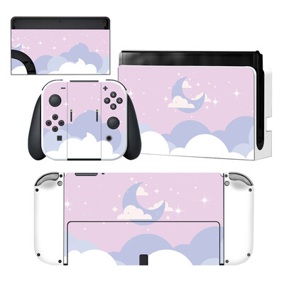 Starry Sky Star Nintendoswitch ādas vāka uzlīme Nintendo Switch OLED konsolei Joy-con kontroliera dokstacijas virsma vinila