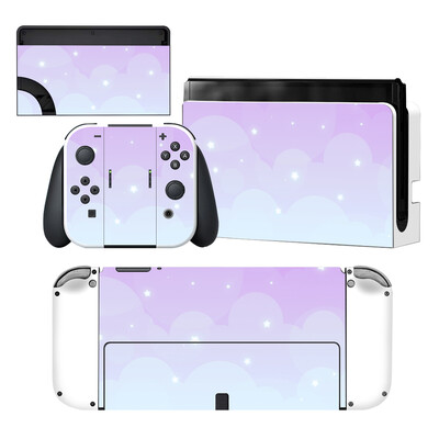 Starry Sky Star Nintendoswitch Skin Cover Sticker Decal pentru Nintendo Switch OLED Consola Joy-con Controller Dock Skin Vinyl