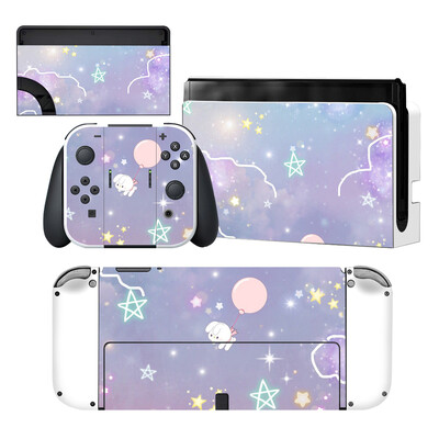 Starry Sky Star Nintendoswitch Skin Cover Sticker Decal pentru Nintendo Switch OLED Consola Joy-con Controller Dock Skin Vinyl