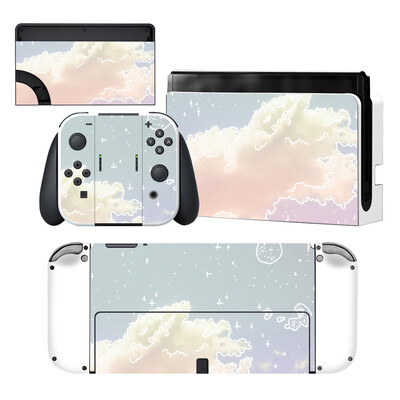 Starry Sky Star Nintendoswitch Skin Cover Sticker Decal pentru Nintendo Switch OLED Consola Joy-con Controller Dock Skin Vinyl