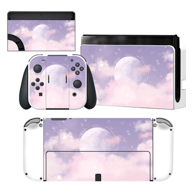 Starry Sky Star Nintendoswitch Skin Cover Sticker Decal pentru Nintendo Switch OLED Consola Joy-con Controller Dock Skin Vinyl
