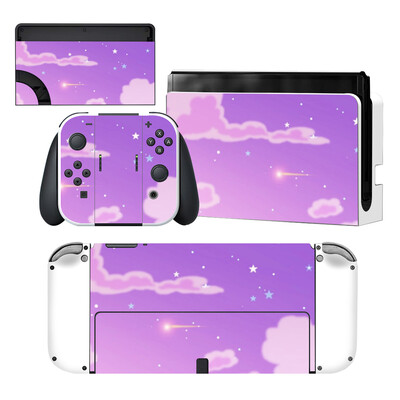 Starry Sky Star Nintendoswitch Skin Cover Sticker Decal pentru Nintendo Switch OLED Consola Joy-con Controller Dock Skin Vinyl