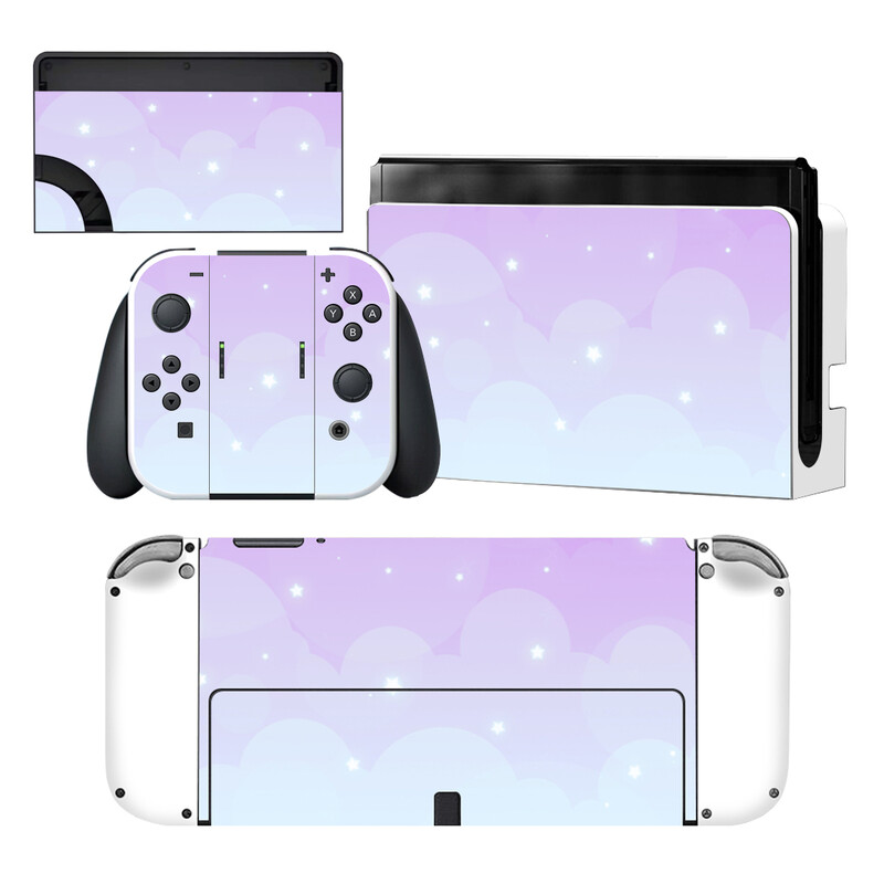 Starry Sky Star Nintendoswitch Skin Cover Sticker Decal pentru Nintendo Switch OLED Consola Joy-con Controller Dock Skin Vinyl