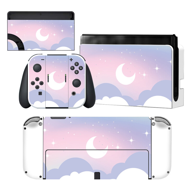 Starry Sky Star Nintendoswitch Skin Cover Sticker Decal pentru Nintendo Switch OLED Consola Joy-con Controller Dock Skin Vinyl