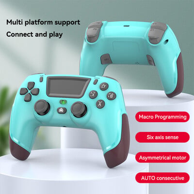 Herný ovládač pre PS4 Kompatibilný s PS4/Slim/Pro/PC s 360° joystickom/dvojitou vibráciou/6-osovým pohybovým gamepadom