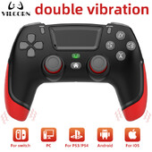 Žaidimų valdiklis, skirtas PS3 PS4 Slim Pro Control PC belaidis žaidimų pultelis skirtas iOS Android mobiliojo telefono vairasvirtė su 6 ašių vibracija