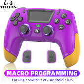 Bezdrôtový vibračný gamepad VILCORN pre PS4 s joystickom na programovanie makier pre PS4 SLIM PRO Kakarotto
