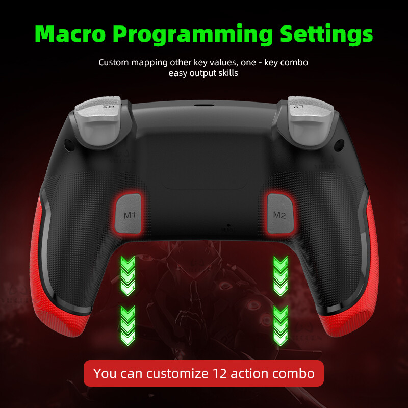 Bezdrôtový vibračný gamepad VILCORN pre PS4 s joystickom na programovanie makier pre PS4 SLIM PRO Kakarotto