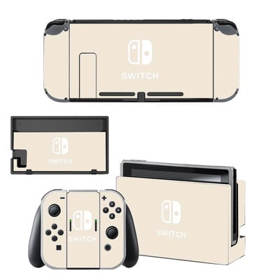Skin autocolant protector de culoare roz pur purpuriu pentru consola Nintendo Switch NS Dock încărcător suport suport Joy-con controler vinil