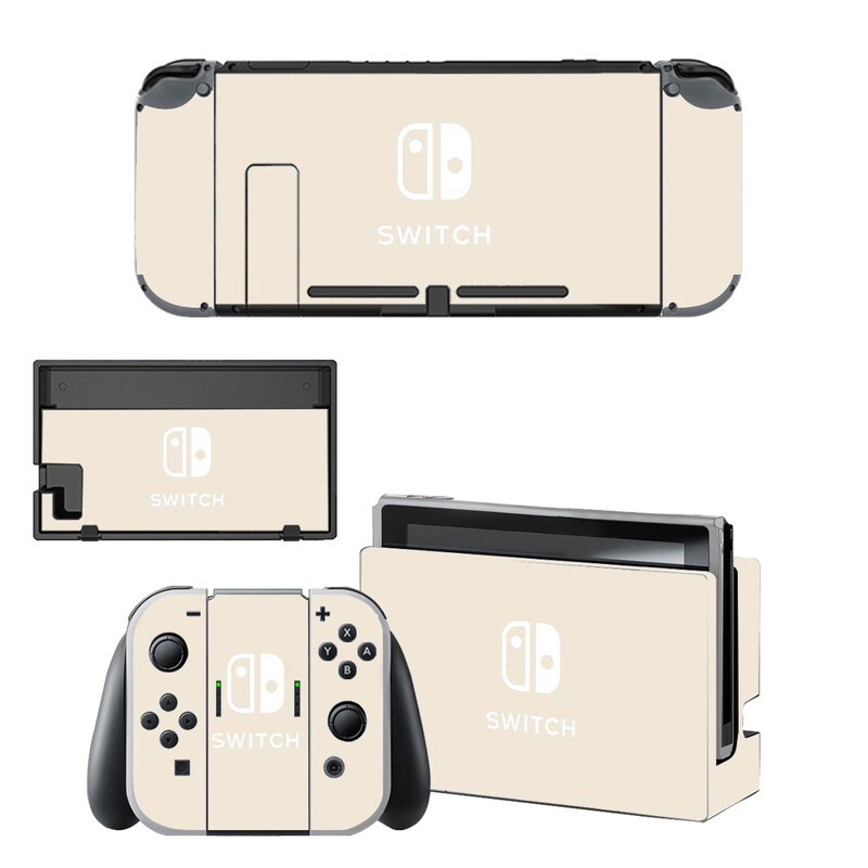 Skin autocolant protector de culoare roz pur purpuriu pentru consola Nintendo Switch NS Dock încărcător suport suport Joy-con controler vinil