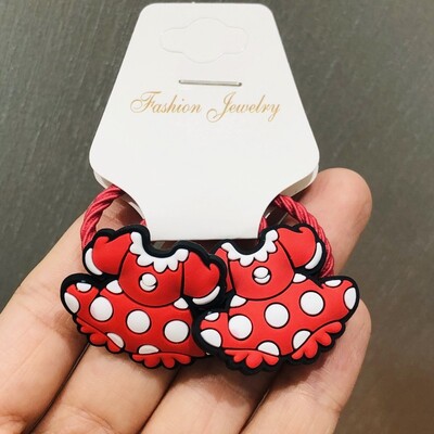 2db Szoknya masni Szív Szerelem Haj Kiegészítők Gyermek gumiszalagok Scrunchik Rugalmas hajgumik Lányok Fejfedők Díszek Nyakkendők