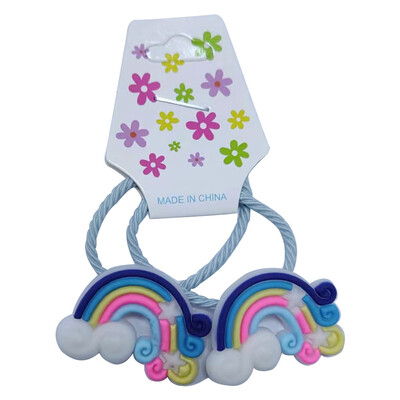 2db Szoknya masni Szív Szerelem Haj Kiegészítők Gyermek gumiszalagok Scrunchik Rugalmas hajgumik Lányok Fejfedők Díszek Nyakkendők