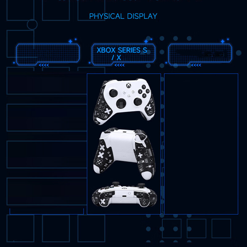Egyedi csúszásgátló izzadságelnyelő kontroller markolat bőrmatricák Xbox Series SX vezeték nélküli vezérlőtok védelmére