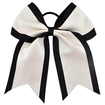 7 inch pulbere cu sclipici pentru fete funde de păr, panglică grosgrain, cravate, bandă elastică pentru păr, coadă de cal, suport pentru păr, accesorii pentru copii