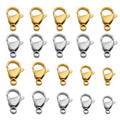 20-40 komada Pozlaćena kopča za jastoga od nehrđajućeg čelika, kopča za narukvicu, ogrlicu, lanac, pribor za izradu nakita.