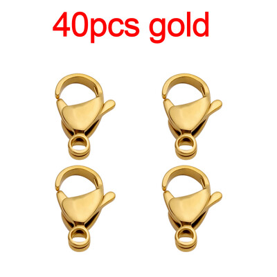 20-40 komada Pozlaćena kopča za jastoga od nehrđajućeg čelika, kopča za narukvicu, ogrlicu, lanac, pribor za izradu nakita.