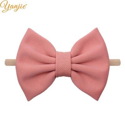 YANJIE 2023 Nová 5-palcová mašle do vlasov, čelenka pre dievčatá, elegantná jarná čelenka do vlasov, gumičky do vlasov pre deti, DIY dievčenské vlasové doplnky, pokrývky hlavy