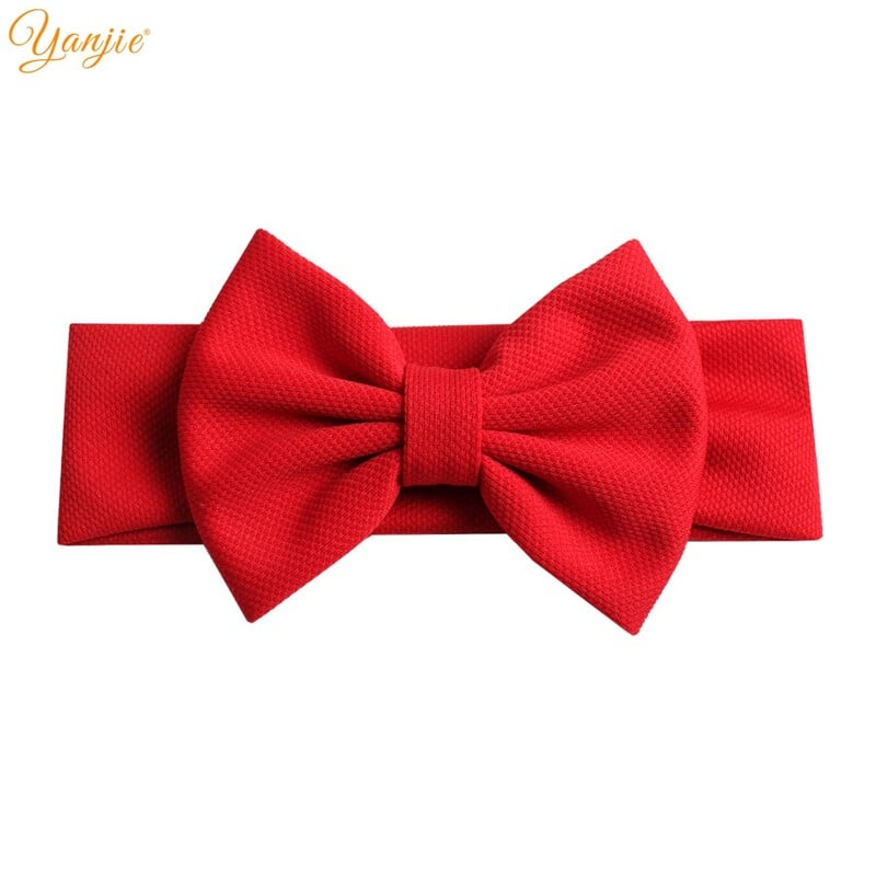 YANJIE 2023 Nová 5-palcová mašle do vlasov, čelenka pre dievčatá, elegantná jarná čelenka do vlasov, gumičky do vlasov pre deti, DIY dievčenské vlasové doplnky, pokrývky hlavy
