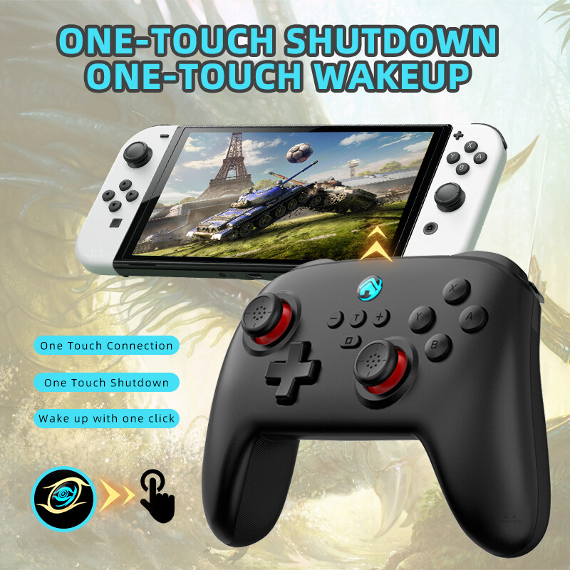 Switch Pro Controller Wireless Game Gamepad priekš Nintendo Switch OLED/Lite Joyestick datoram/Steam Deck Yuzu Controle