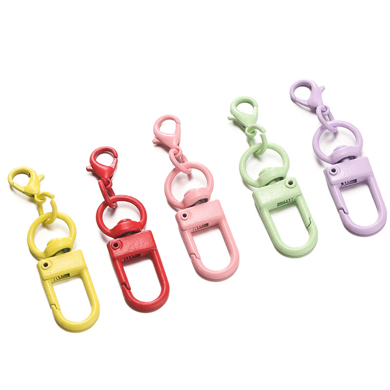 5/10kom šarenih kukica s kopčom od legure s jastogom od 14 mm za DIY privjeske za ključeve, torbe, privjeske, dodatke, veleprodaja