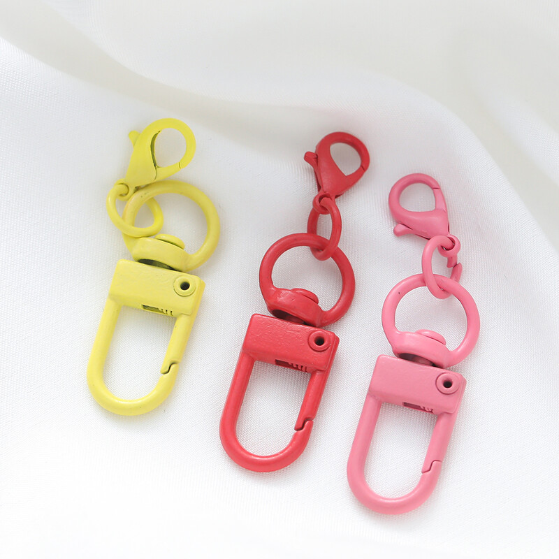 5/10kom šarenih kukica s kopčom od legure s jastogom od 14 mm za DIY privjeske za ključeve, torbe, privjeske, dodatke, veleprodaja